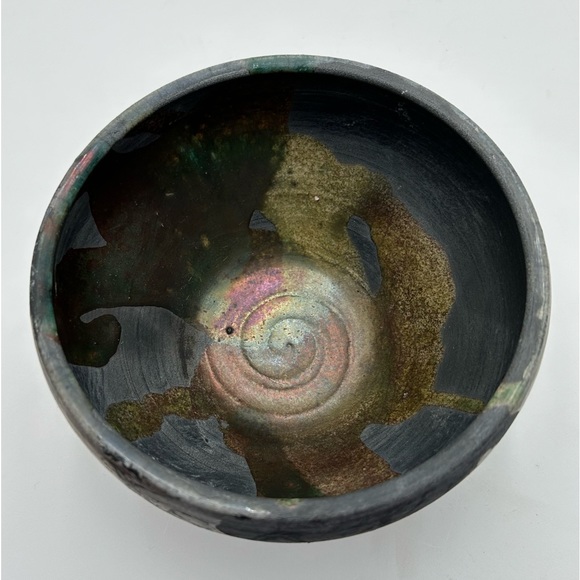 Raku Pottery Planter/Bowl - Picture 4 of 9